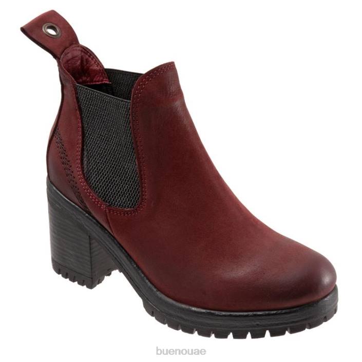 نحيف رحلة جوية nubuck أحمر غامق Bueno Footwear NJFP52 أحذية